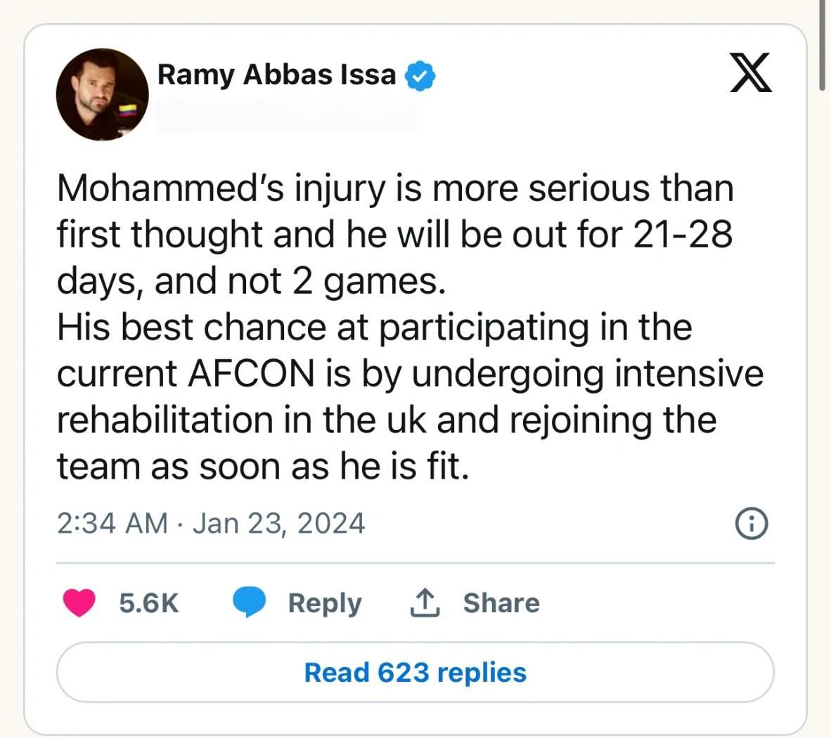 非洲足球新闻：埃及明星受伤缺席的简单介绍